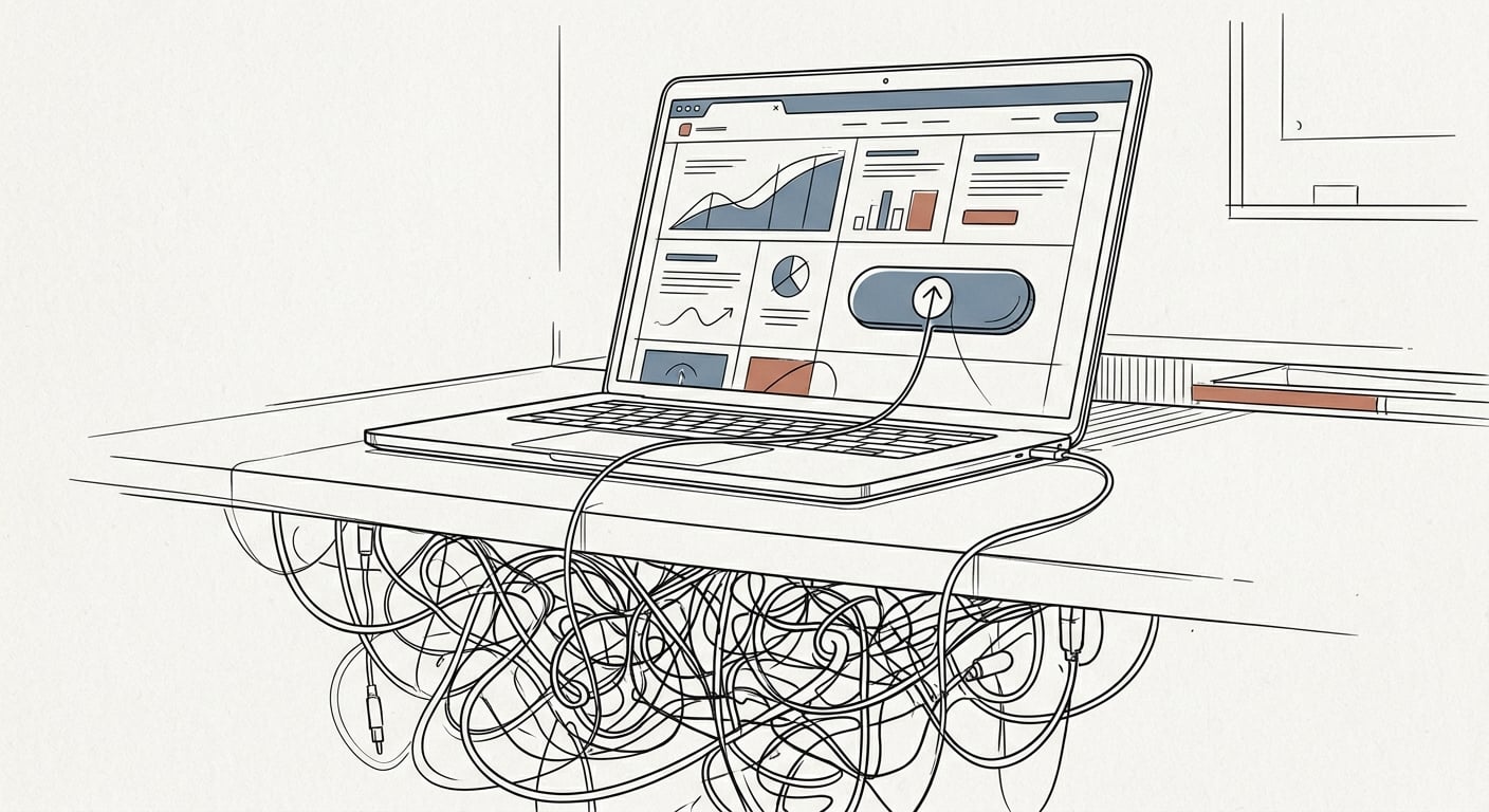 Schöne deployed Website, die ein Wirrwarr an Dependencies darunter versteckt