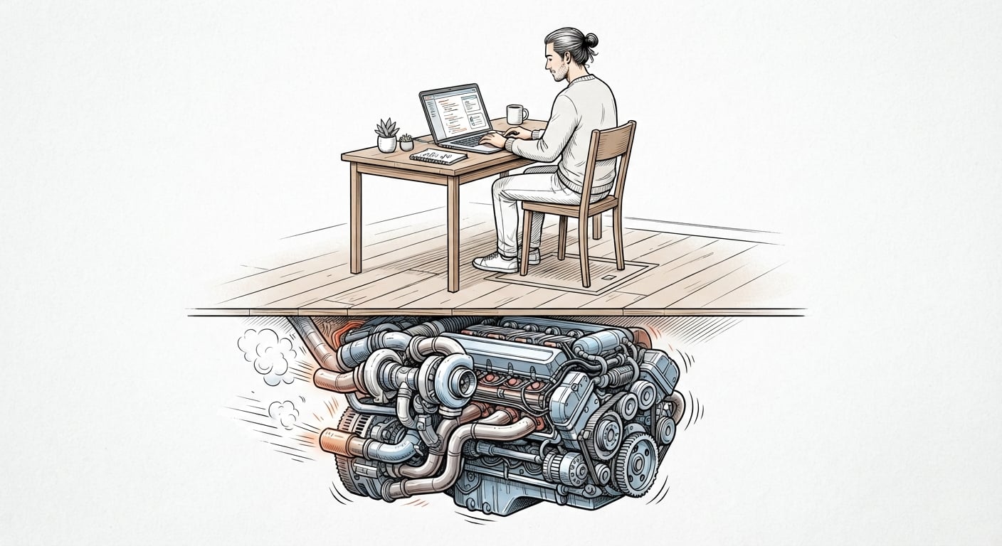 Ein Webentwickler bemerkt den schnellen Motor unter seinem Schreibtisch nicht, so wie Rust-Tooling längst Web-Builds antreibt