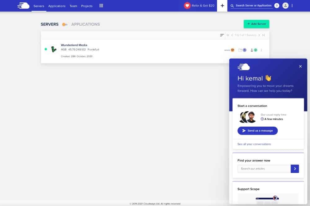 Kundenberatung Cloudways