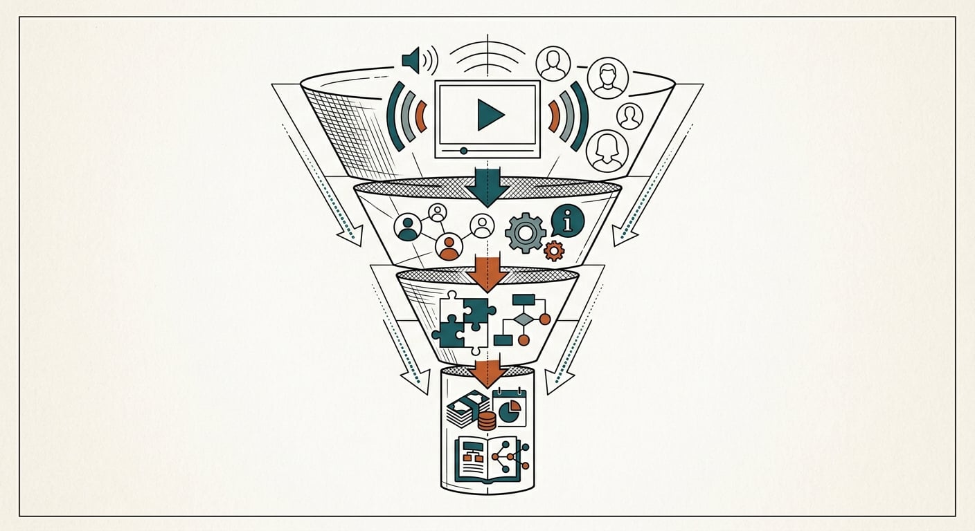 Der AI-Website-Funnel, bei dem das eigentliche Produkt der Kurs ist, nicht die Websites