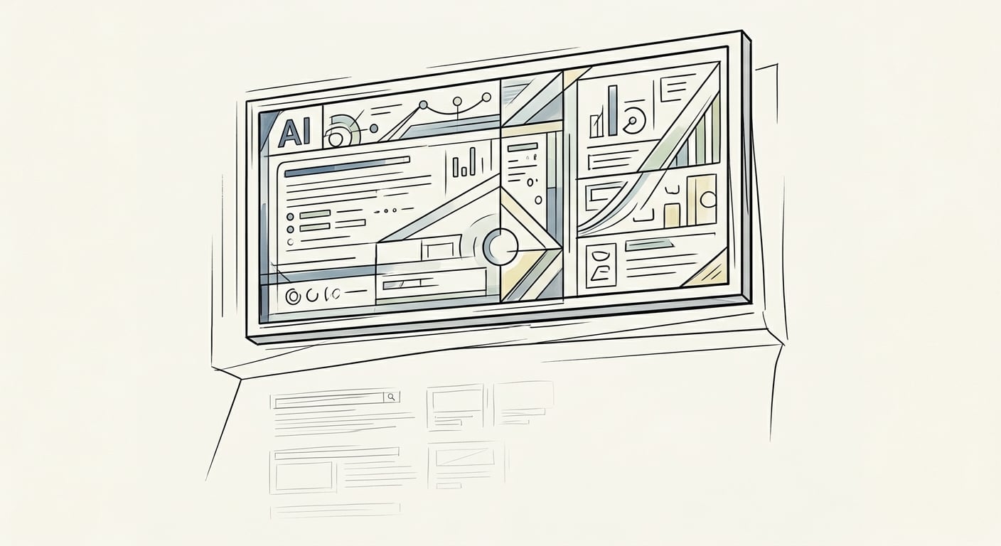 Suchergebnisse dominiert von AI Overviews, die organische Links unter den Fold drängen