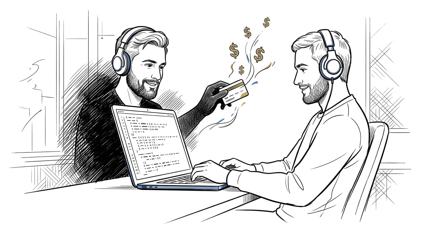Entwickler vertraut AI-generiertem Code, während Zahlungsdaten aus dem Bildschirm lecken