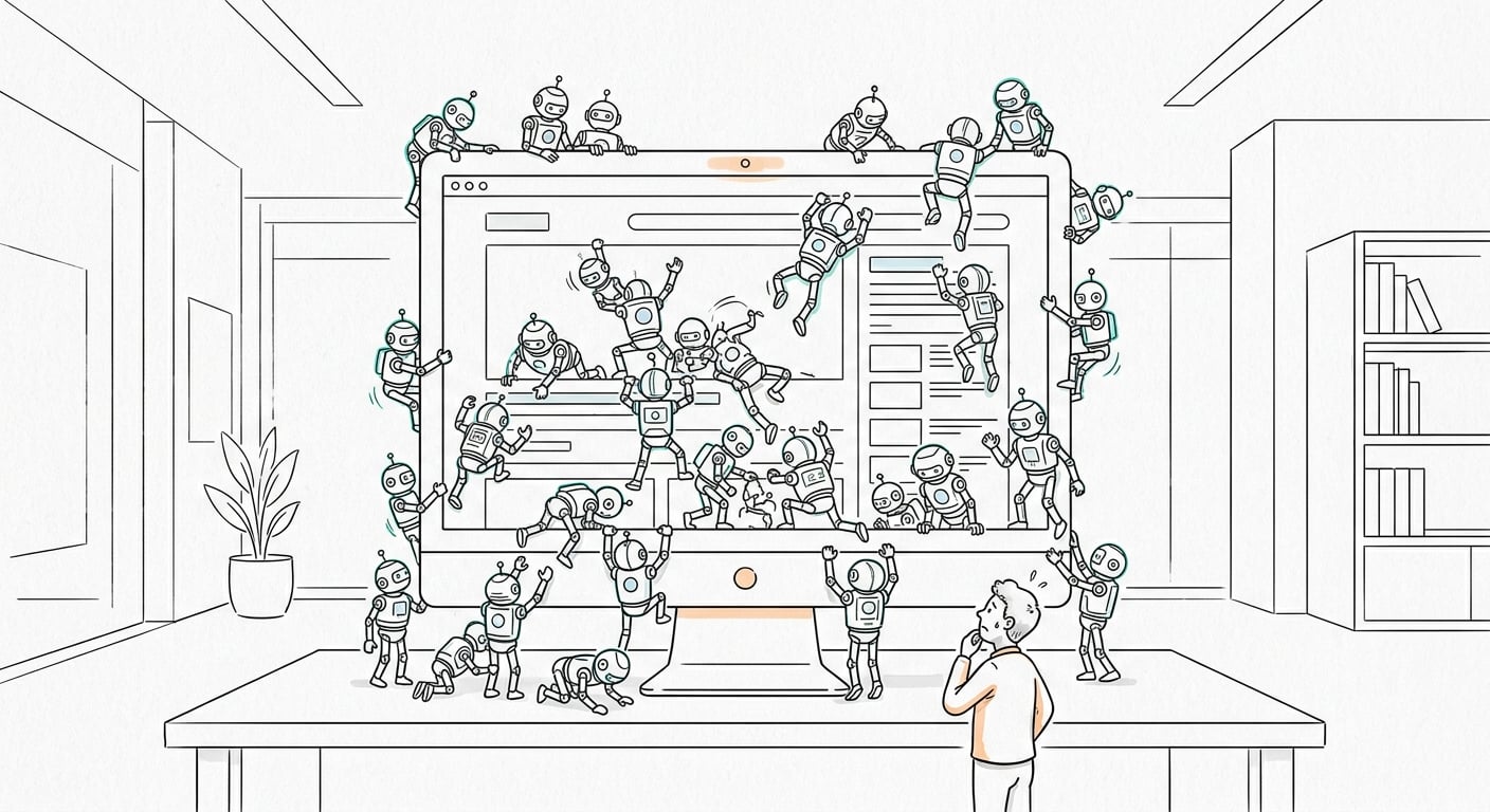 Automatisierte Bots überschwemmen eine Website im Jahr 2026