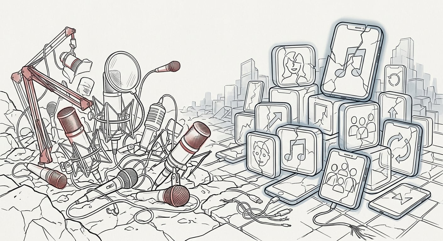 Friedhof verlassener Podcasts verwandelt sich in Friedhof verlassener Apps