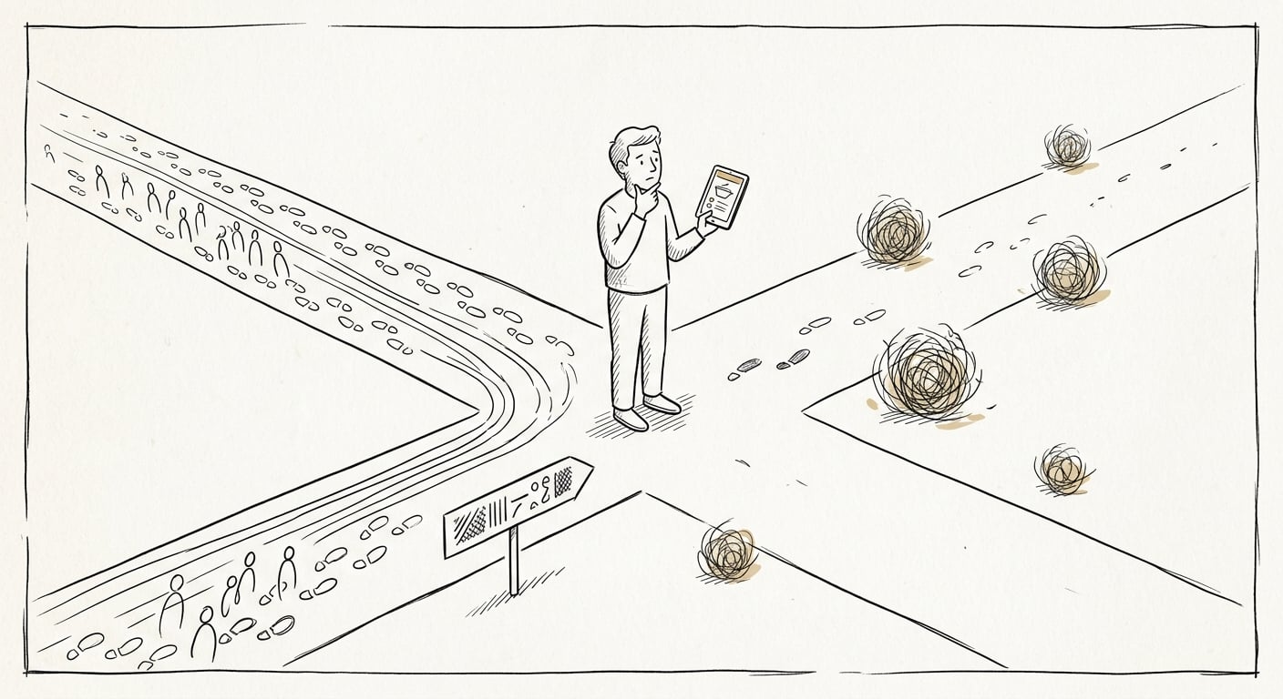 Kreuzung zwischen Must-Have und Nice-to-Have App-Kategorien