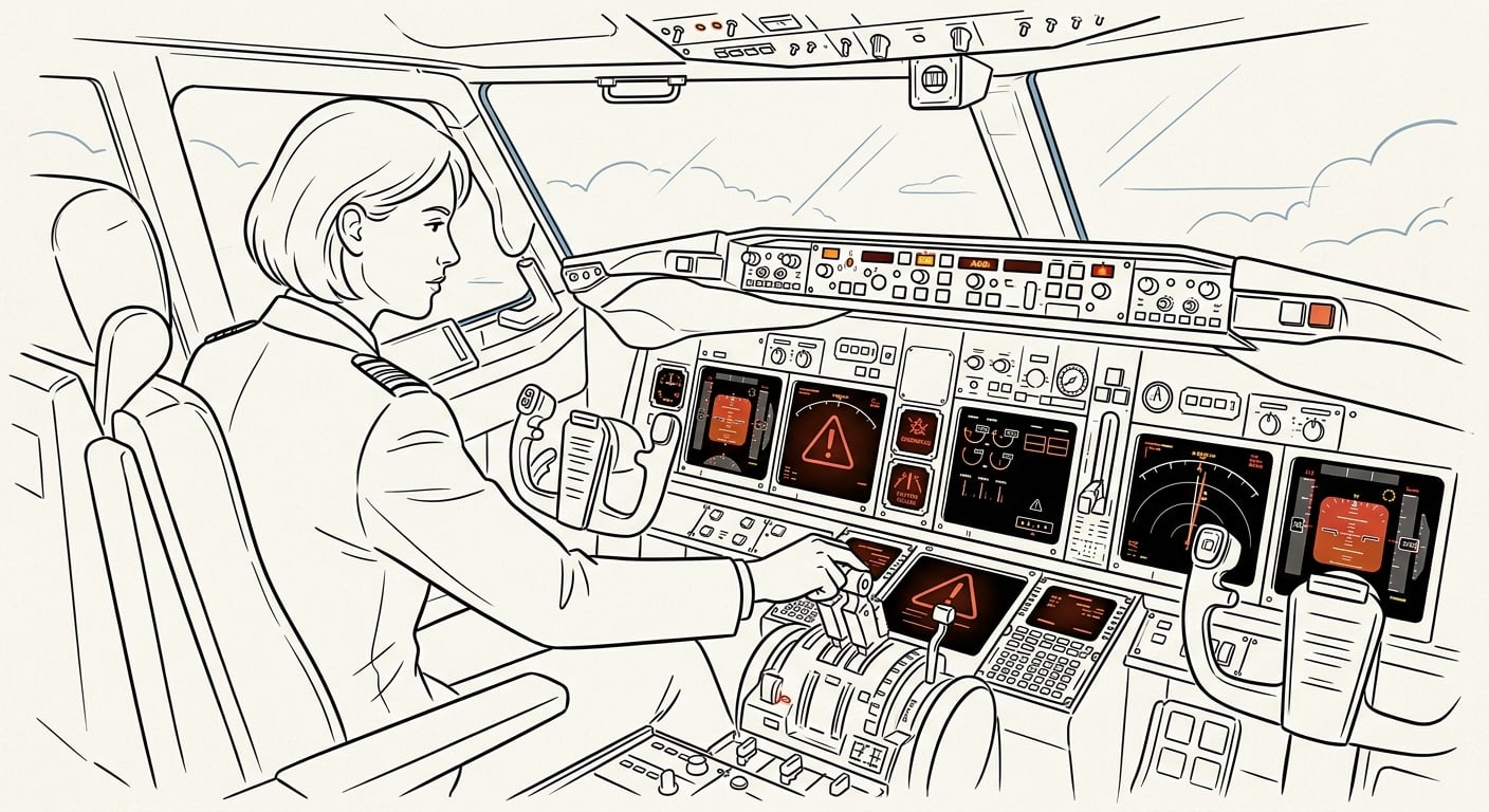Flugzeug-Cockpit Autopilot-Analogie für Entwickler-KI-Abhängigkeit