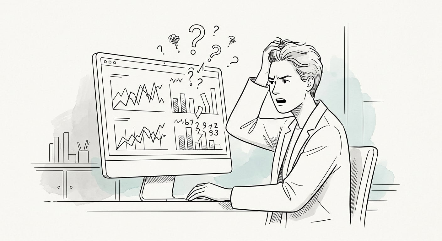 Verzerrtes Analytics-Dashboard mit unzuverlässigen Daten durch Bot-Traffic
