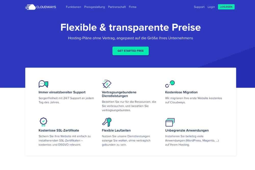 Cloudways Vorteile