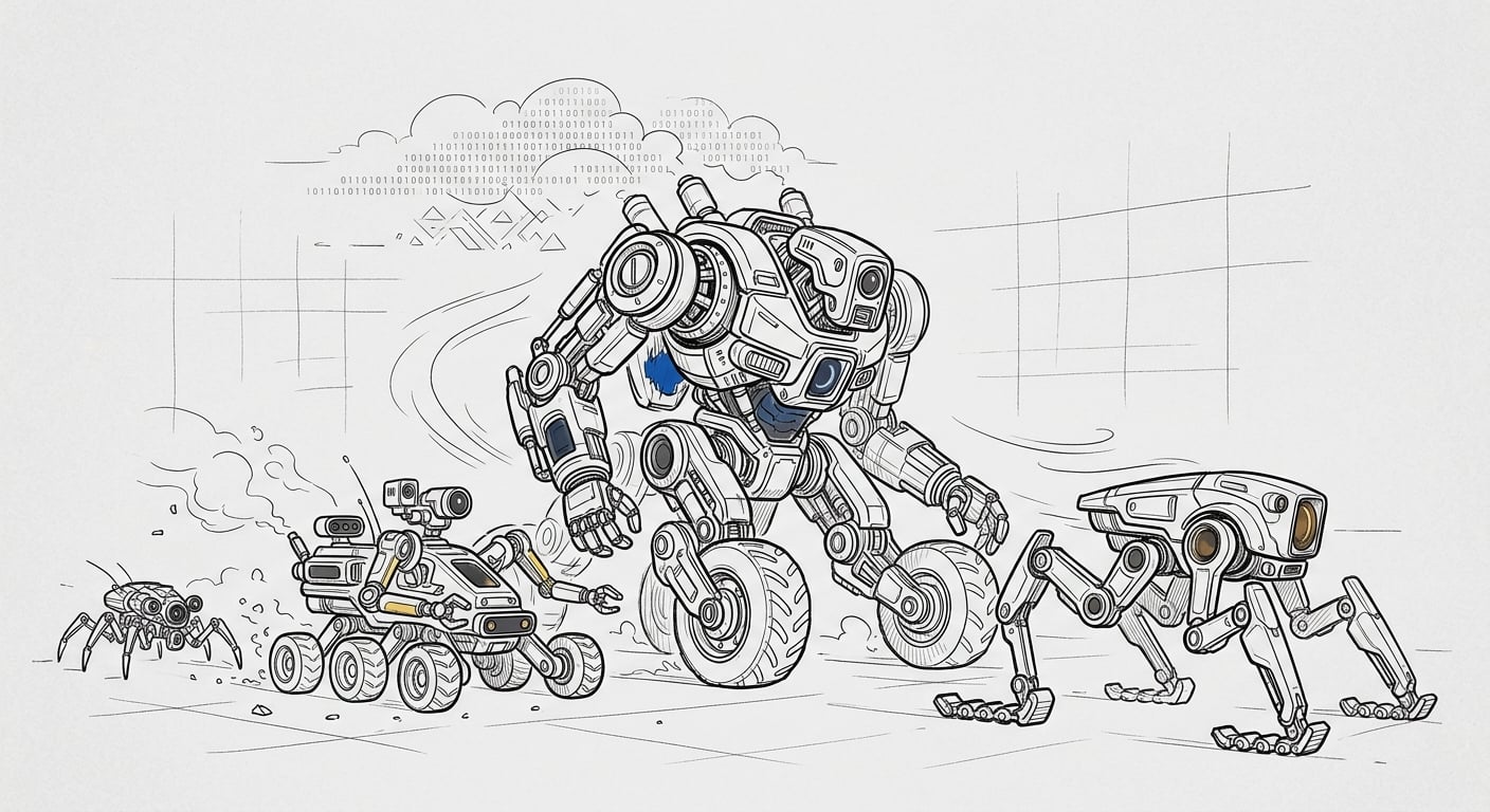 AI-Crawler-Bots aufgereiht nach Traffic-Volumen: GPTBot, ClaudeBot, Meta-ExternalAgent und Bytespider