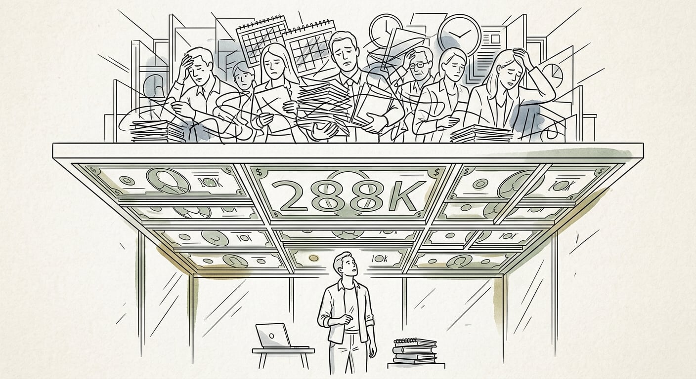 Solo-Freelancer Umsatzdecke bei 288K im Vergleich zu Agentur-Overhead-Kosten